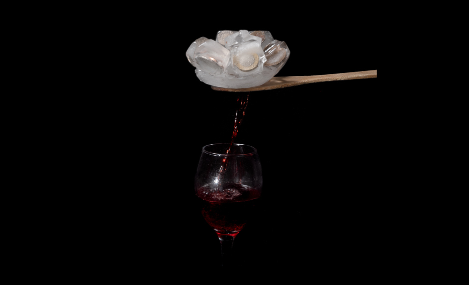 CoinsInIceWineGlass