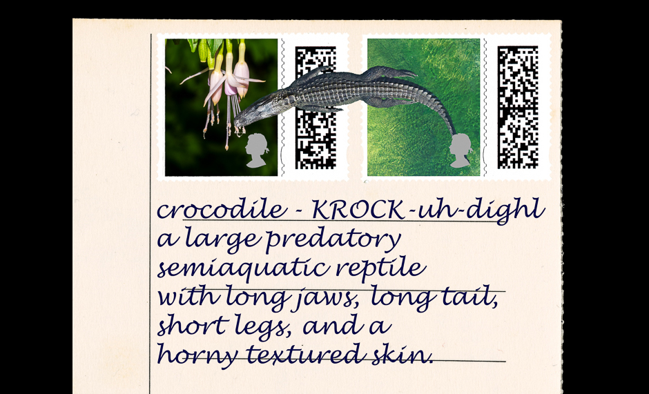 PostcardStampsCroc